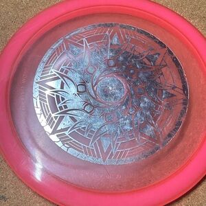 Vibrant Pink Disc Supreme Flight Stamp on a Innova Made Penned Fd 167g
